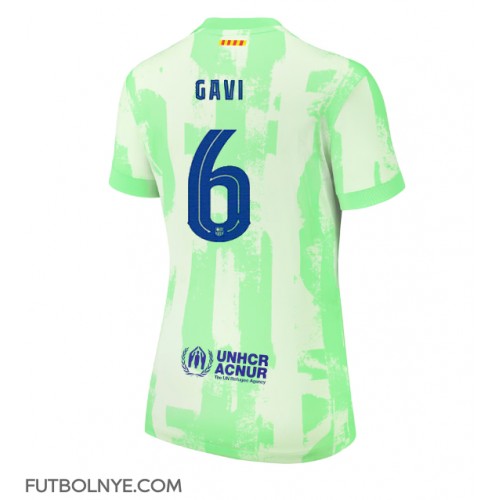 Camiseta Barcelona Paez Gavi #6 Tercera Equipación para mujer 2024-25 manga corta